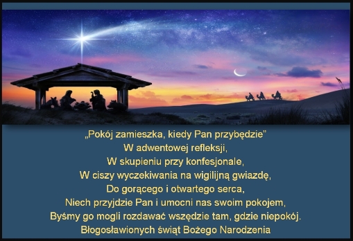 Błogosławionych świąt Bożego Narodzenia